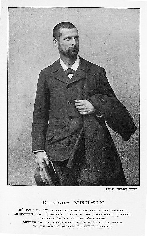 Photo d'Alexandre Yersin par Pierre Petit - extrait de « La peste en Normandie du XIVe au XVIIe siècle » (1898)