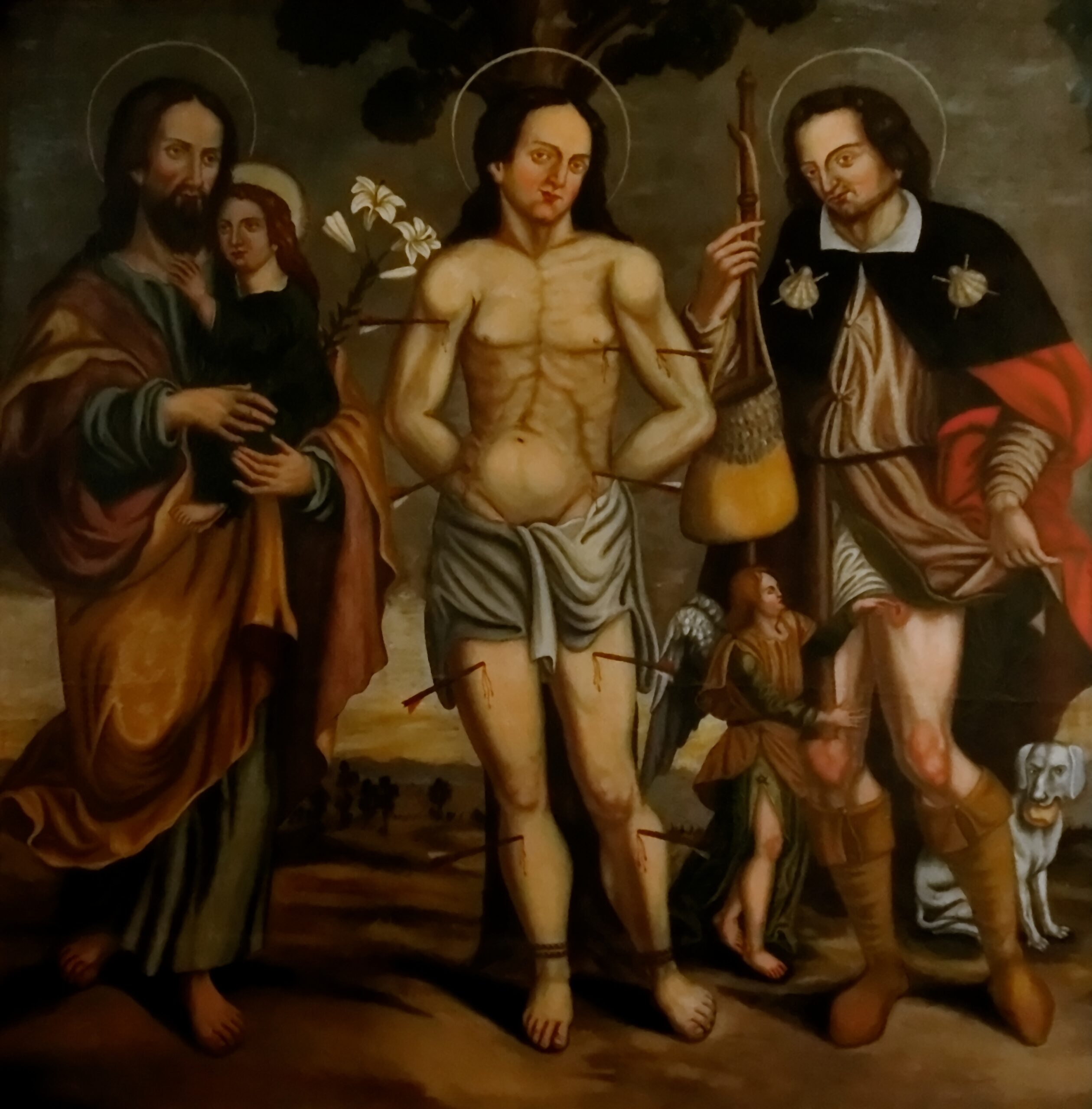 Médecin durant une épidémie de peste à Rome au XVIIe siècle - gravure de Paul Fürst, 1656) : tunique recouvrant tout le corps, gants, bésicles de protection portées sur un masque en forme de bec, chapeau et baguette.